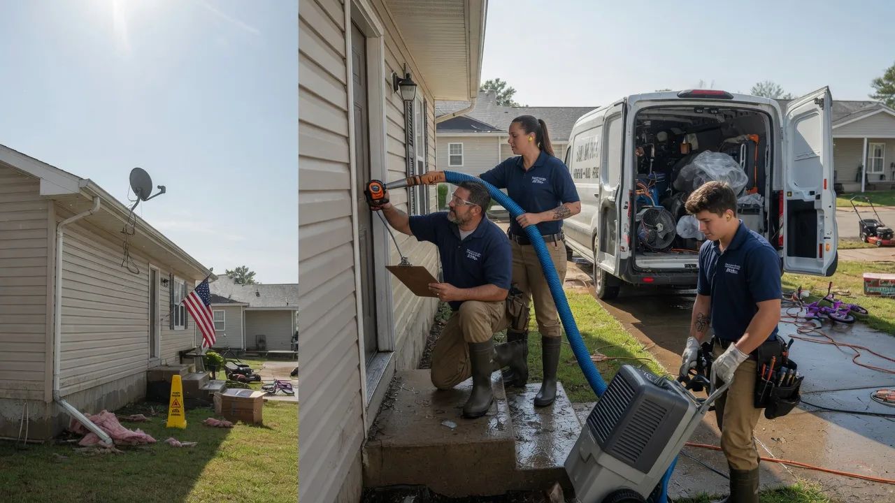 Ceiling Water Damage Restoration in Enterprise, LA near me